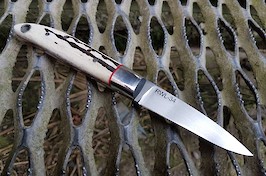 My version of the Loveless City Knife...RWL34, 416 bolsters and sambar stag scales