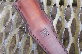Example leatherwork on a gutting knife