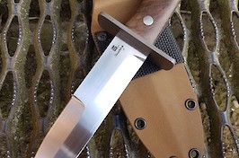 My version in the John Ek Australian Commando Knife. RWL34 blade, 416 guard and stabilised walnut handle